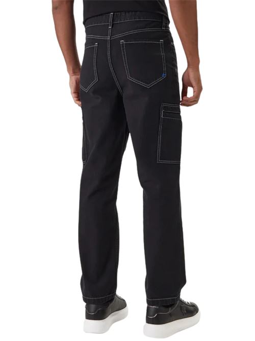 Jeans cargo con impunture a contrasto Karl Lagerfeld jeans | B1M10025999